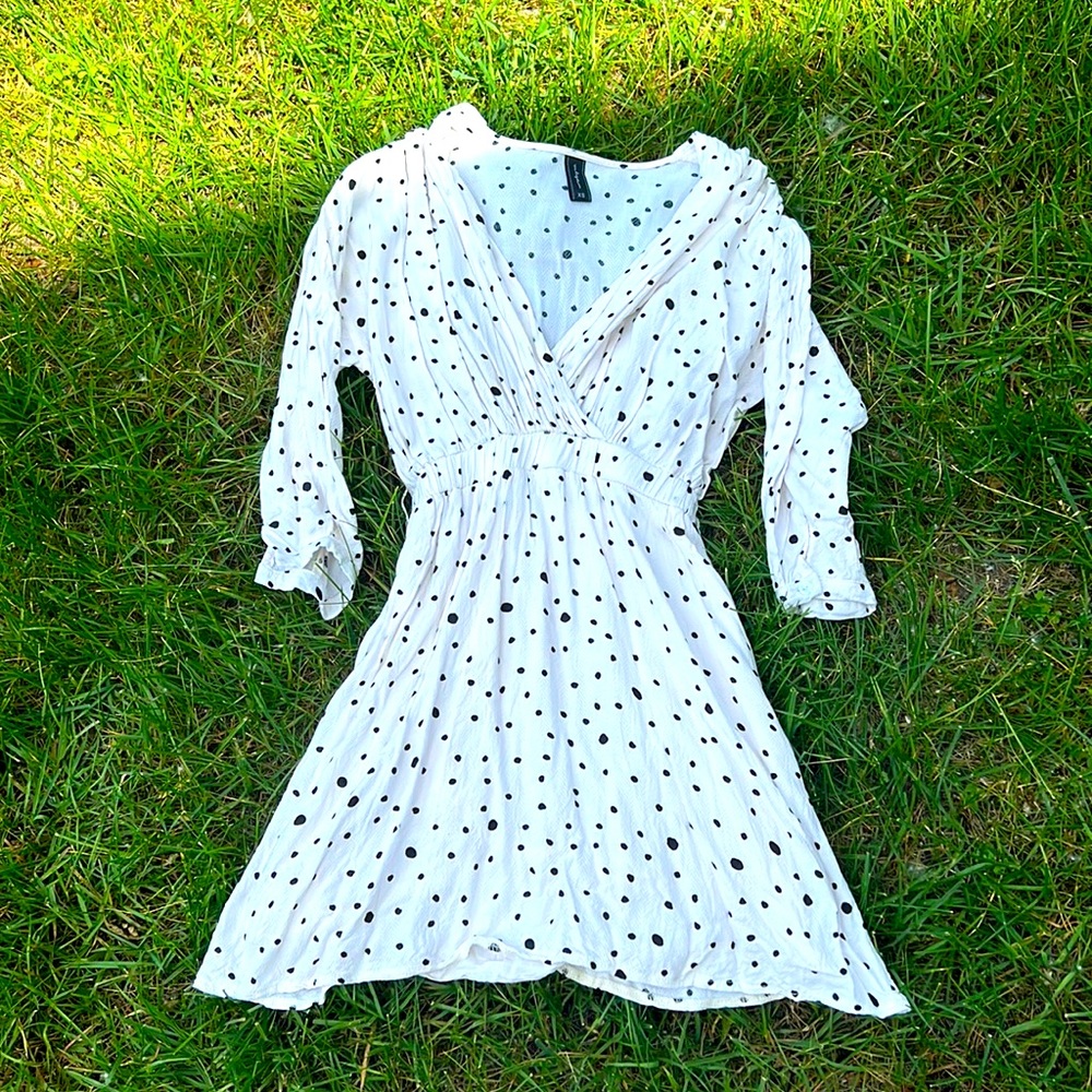 Polka Dot Long Sleeve Dress